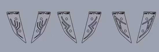 Аксессуары для мотоциклов, запасные части, светодиодные ленты, крутой декоративный светильник для мотоцикла для YAMAHA Mt15